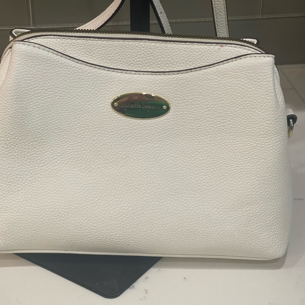 Nanette Lepore White Shoulder Bag Minimalist Design
